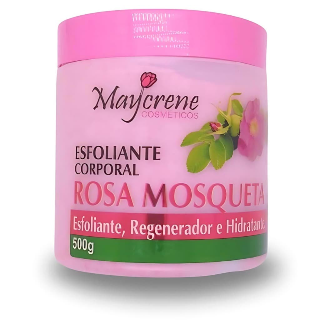 Esfoliante Clareador Rosa Mosqueta - Remove Células Mortas e Uniformiza o Tom de Pele 500g