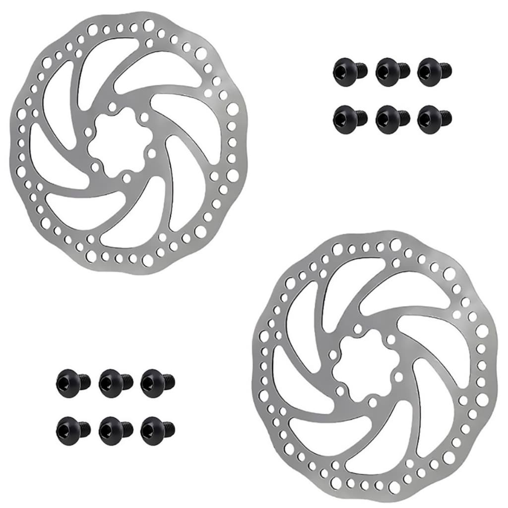Par Disco Rotor De 160mm Para Freio A Disco GTS Com 6 Parafusos Para Bicicleta Aro 26 - 29