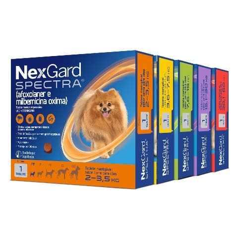 Antipulgas Nexgard Spectra 1 TABLETE (escolha o tamanho dentro do anúncio)