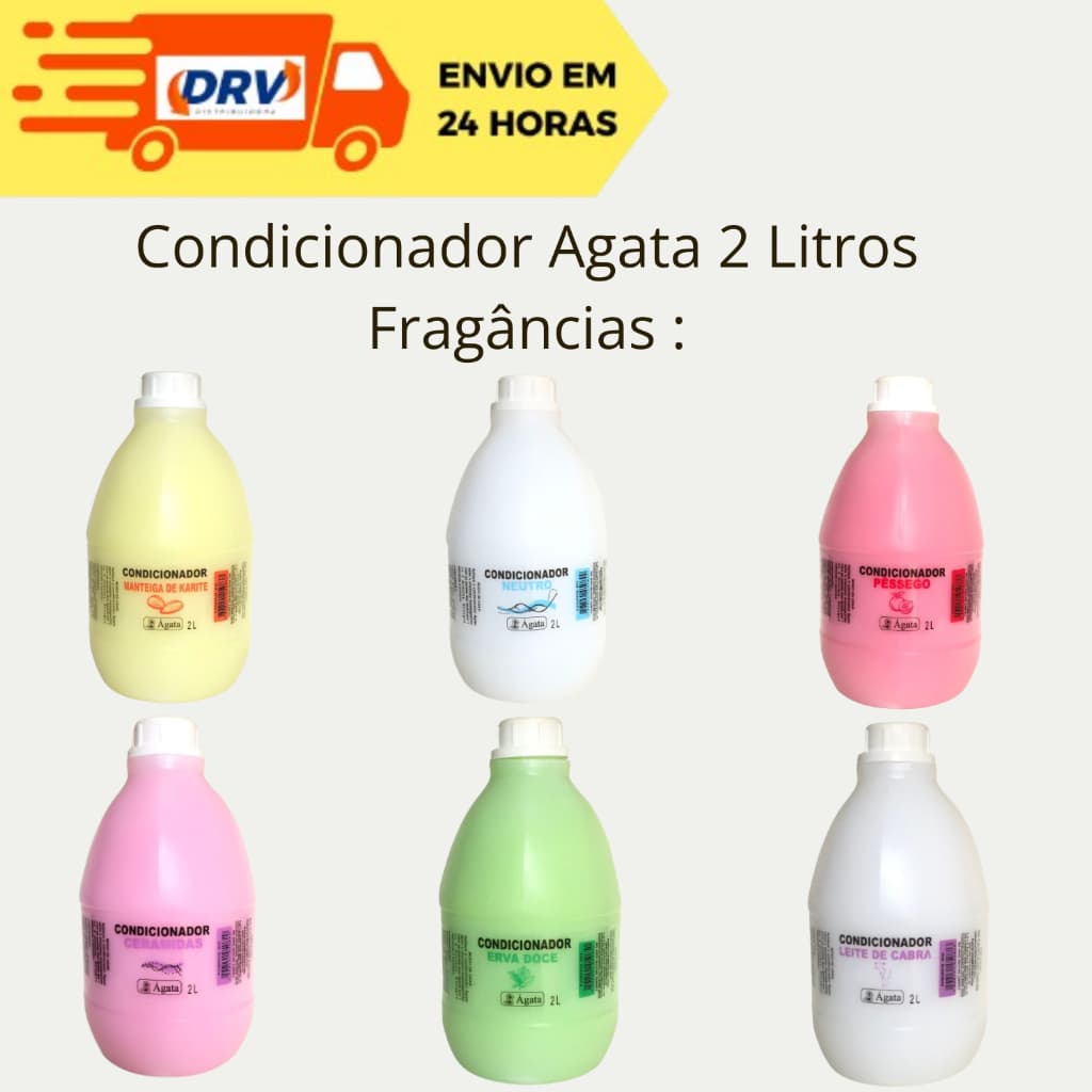 Condicionador Ágata 2L- Lavagem E Restauração - Efeito Salão De Beleza Condicionador Galão 2 Litros