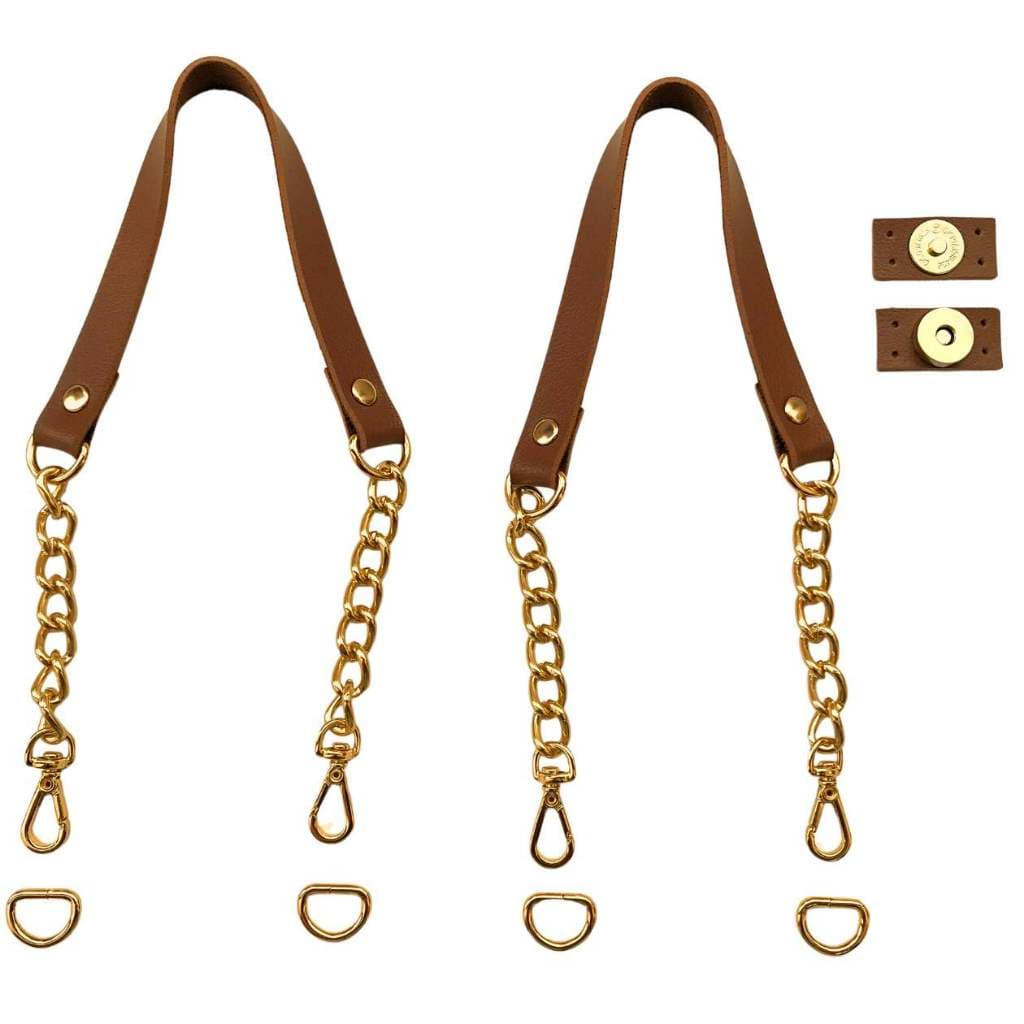 Kit 2 Alças de Mão Com Corrente + 1 Botão Imantado
