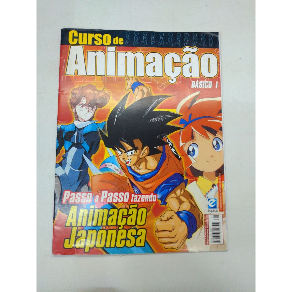 Revista Curso de Animação 1 Desenho Anime Naruto Dragon 9570