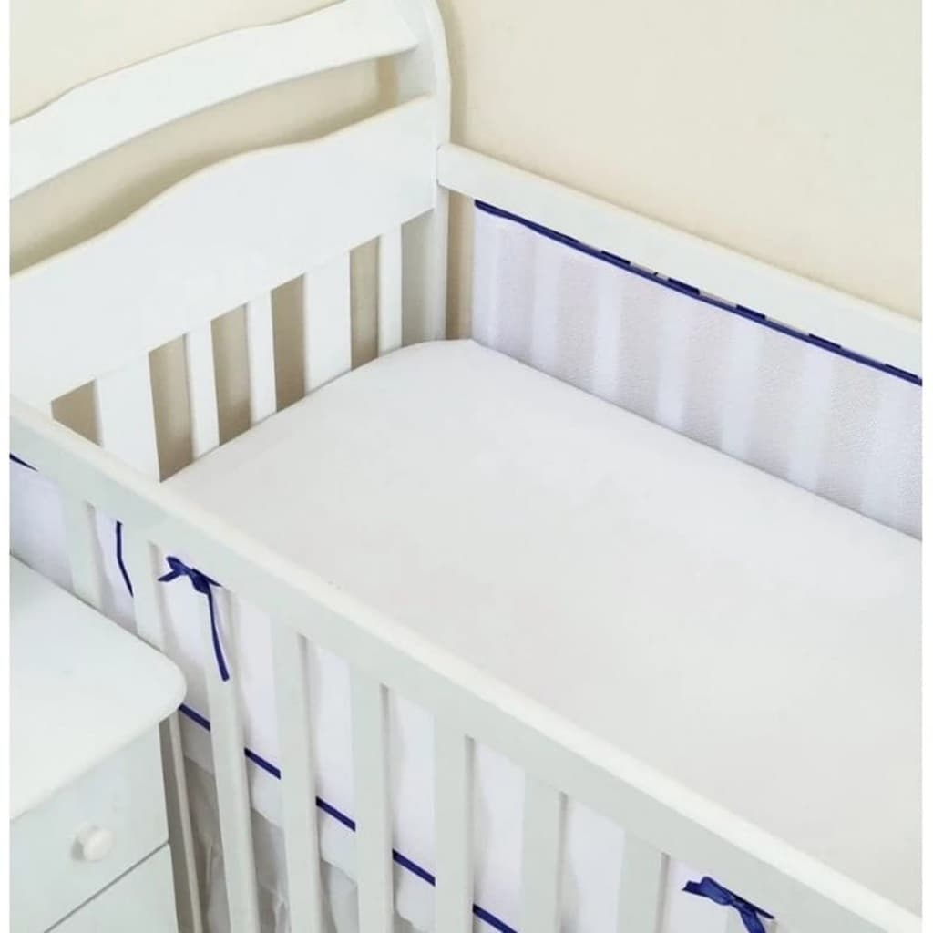 Tela protetora para laterais de berço americano e mini berço respirável e antisufocante