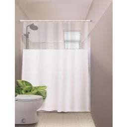 Cortina De Box De Plástico Vinil Retangular Lisa