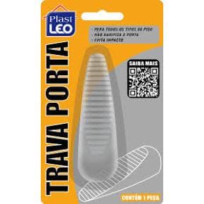 Trava Porta Kit com 2  Prendedor Aparador Peso De Silicone Transparente Calço Prático Segura