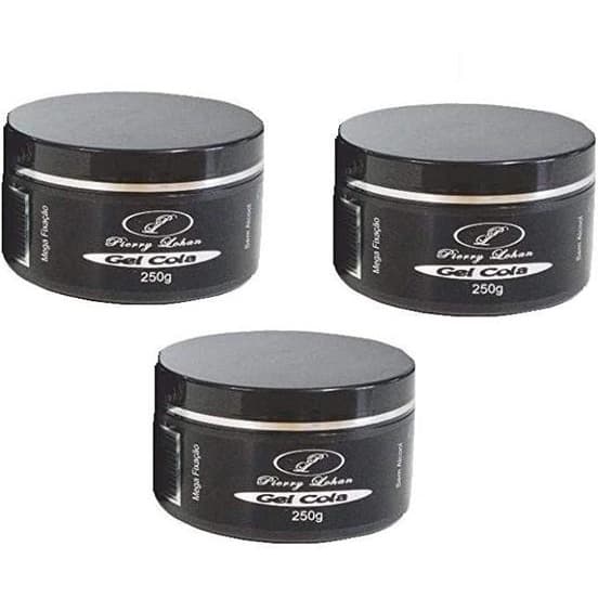 Gel Cola - Gel para Penteados Pierry Lohan 3x250G BG Cosméticos
