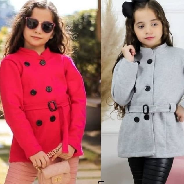 Blusa de frio feminino algodão menina casaco sobretudo.