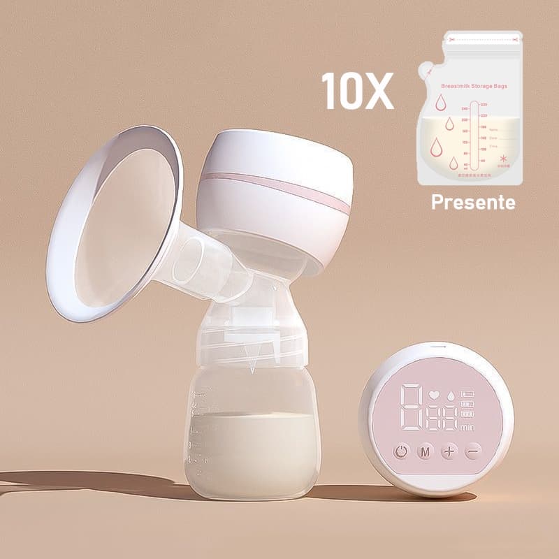 BABUU Bomba De Leite Elétrica Portátil De Alta Sucção/10pcs Saco De Armazenamento De Leite