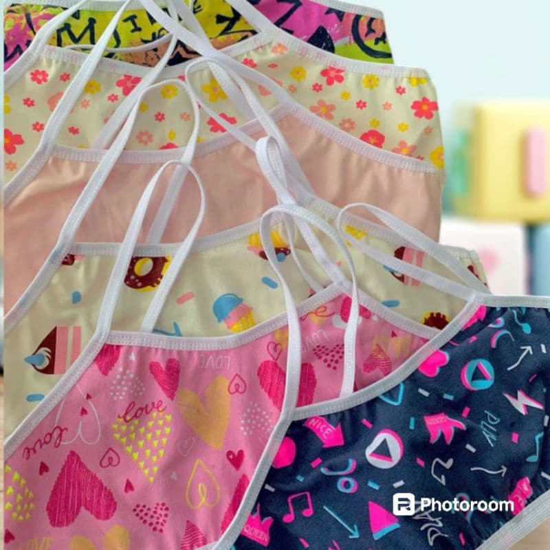 KIT  com 3 Top infantil juvenil, sutiã menina