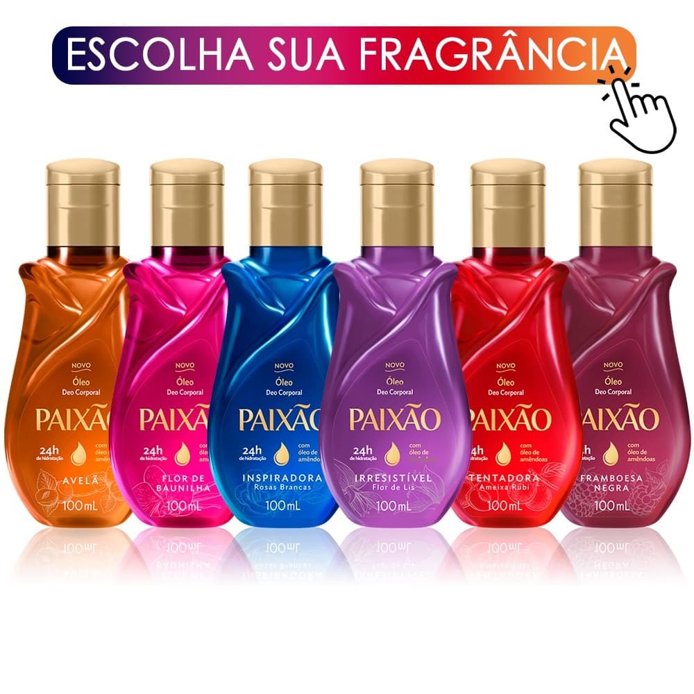 Óleo de Amêndoas Paixão Corporal 100ml (ESCOLHA O SEU)