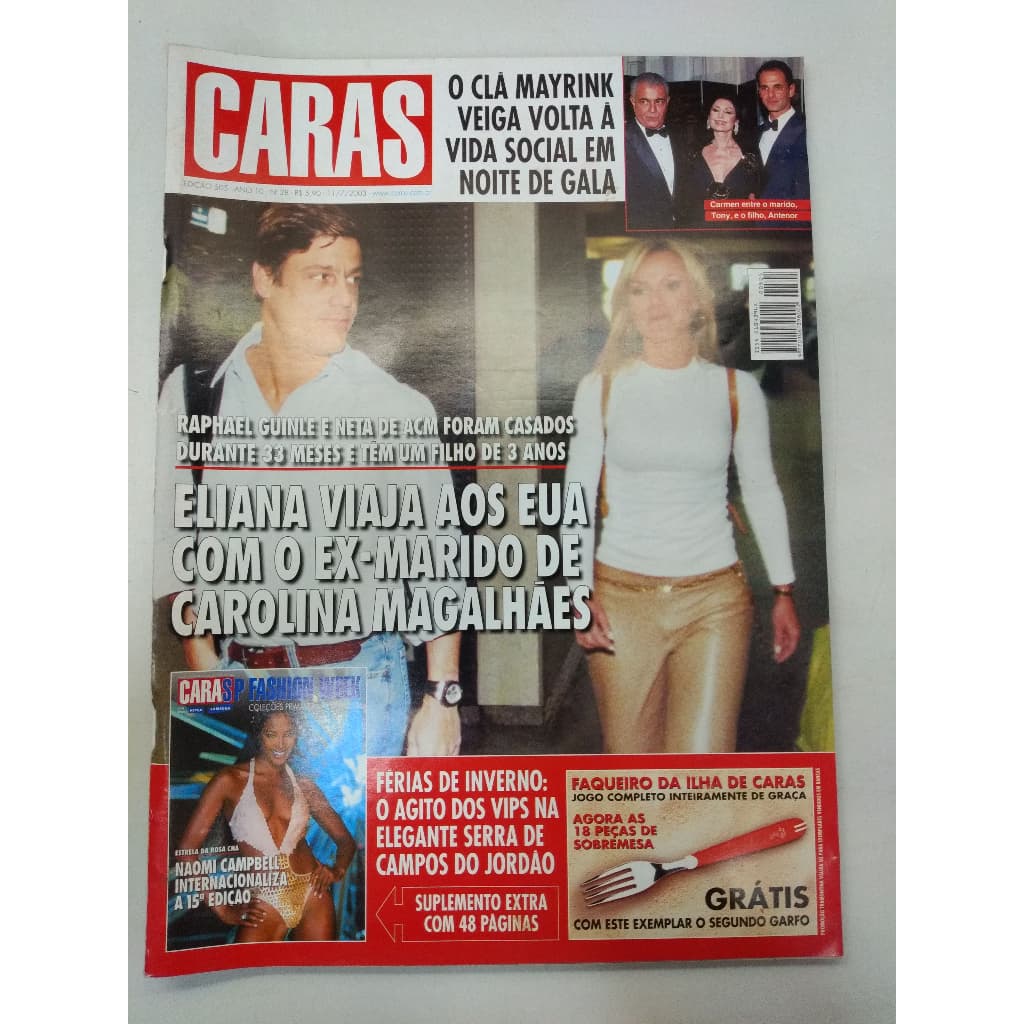 Revista Caras 505 Eliana Malu Mader Naomi Campbell 9583