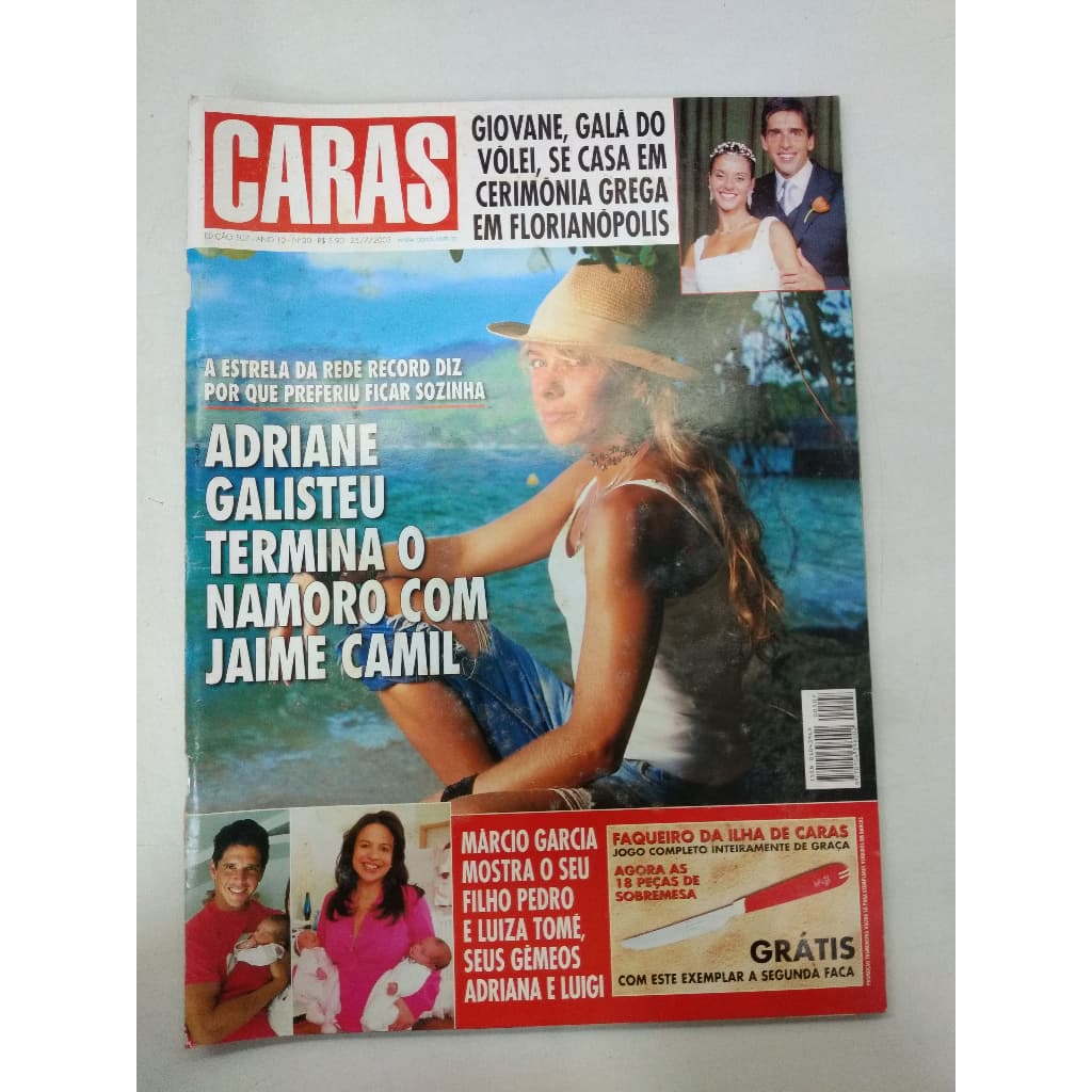 Revista Caras 507 Adriane Galisteu Luiza Tomé Duarte 9585