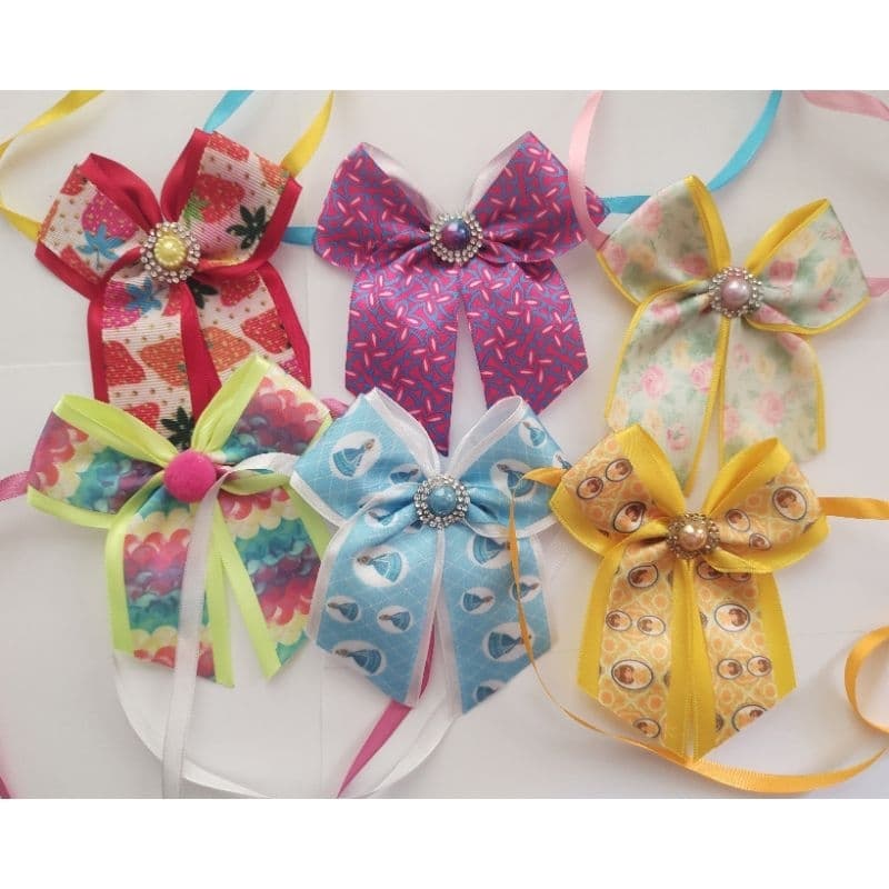 Laço de Pescoço pet - kit com 24 laços - laço pet shop banho e tosa - laçarote cachorro