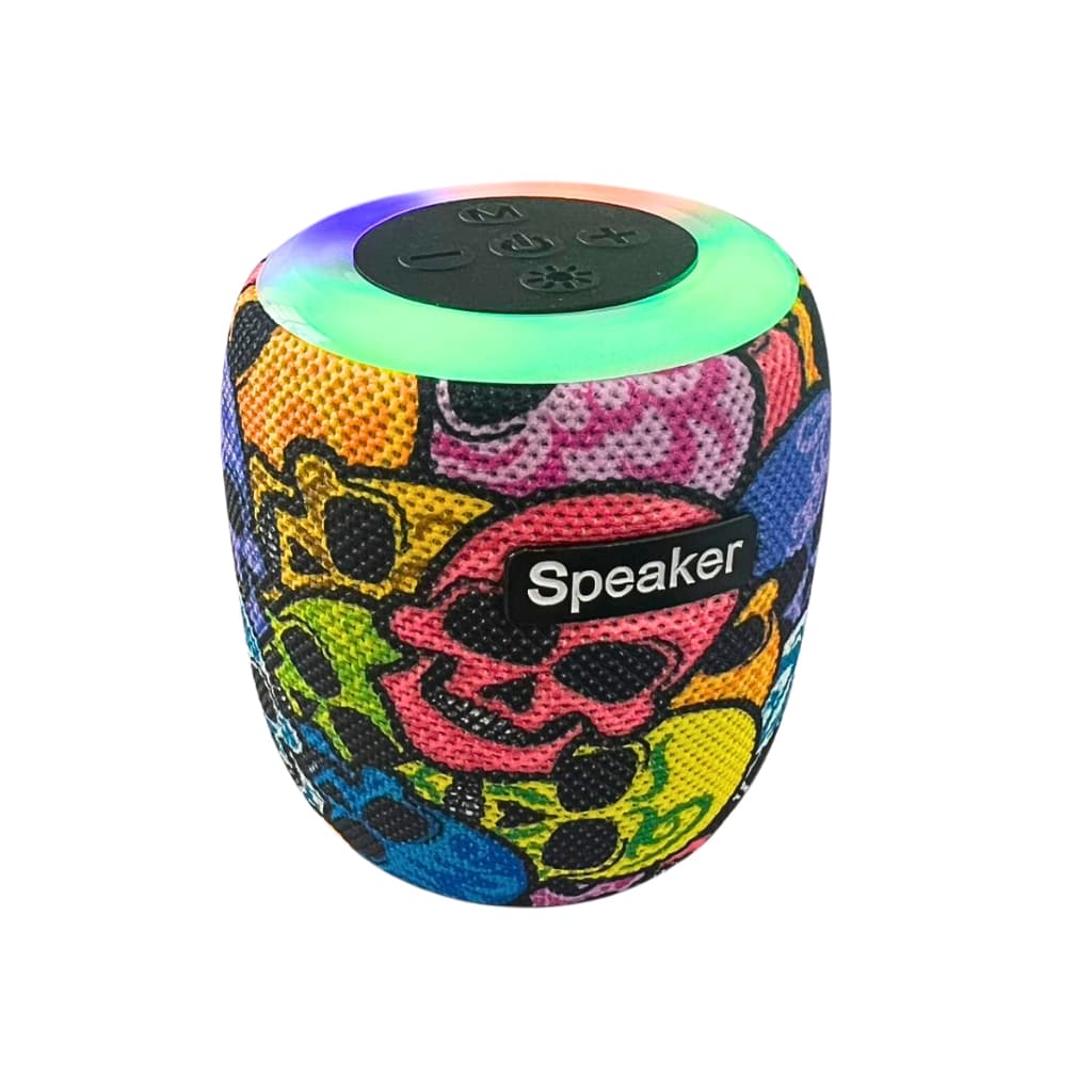 Caixa de som Bluetooth Portátil 10W Com Led Rgb Design Estilo