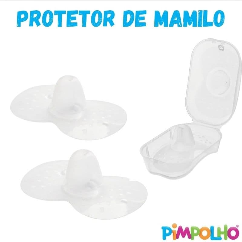 Protetor de mamilo silicone ultrafino amamentação com caixa protetora Pimpolho