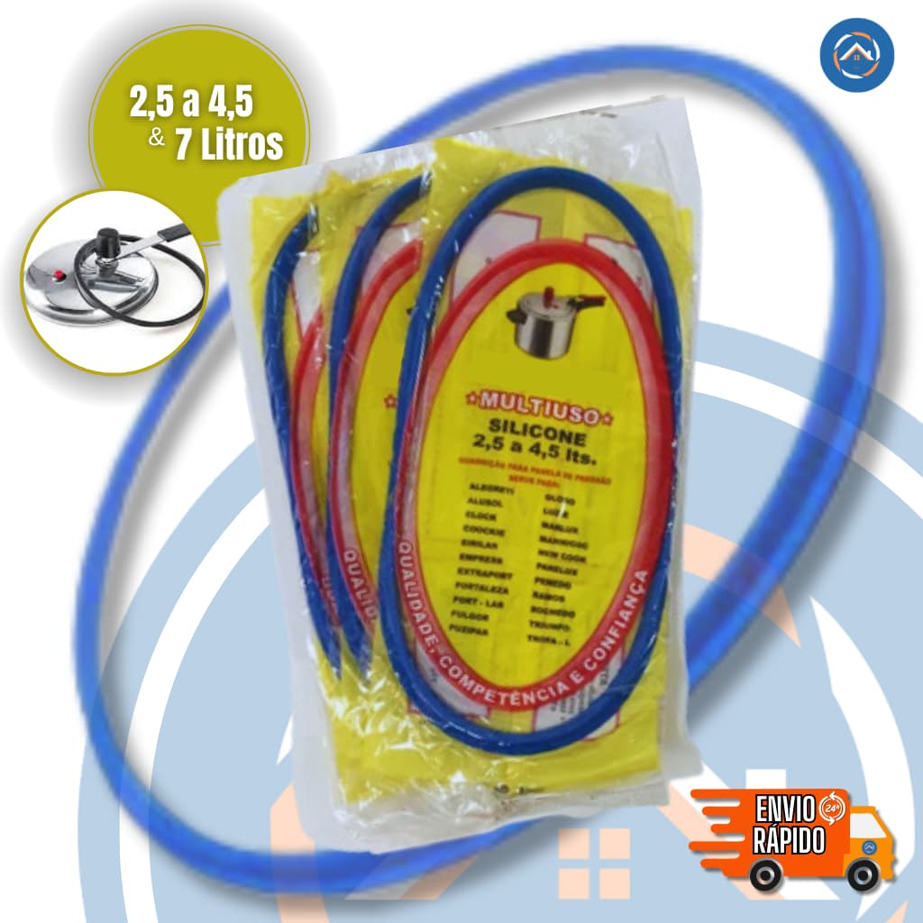 Borracha de Panela de Pressão Silicone 2,5 a 4,5 e 7 Litros ATACADO