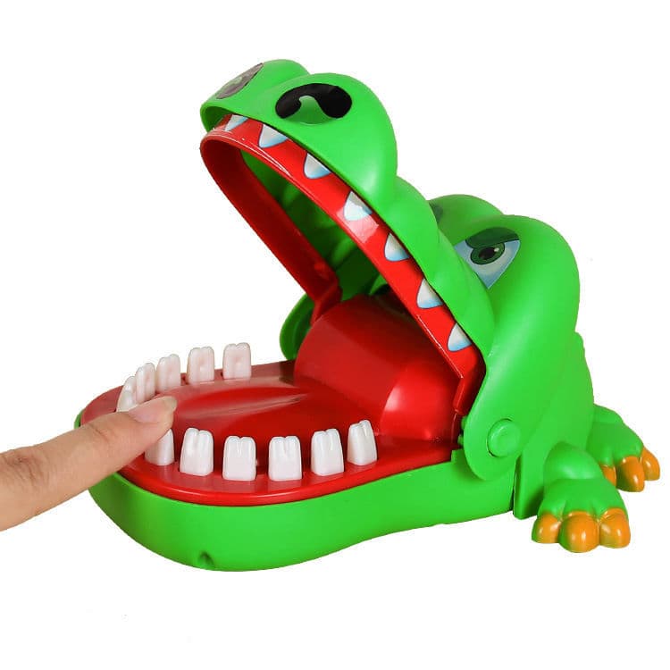 Brinquedo Infantil Jacaré Morde Dedo Crocodilo Dentista Novo