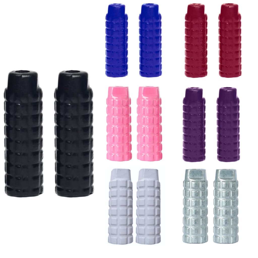 Par De Apoio de Pé Pezinho Pedaleira Trolhinha Alumínio Diversas Cores Para Bike Bicicleta Aro 16 20 24 26