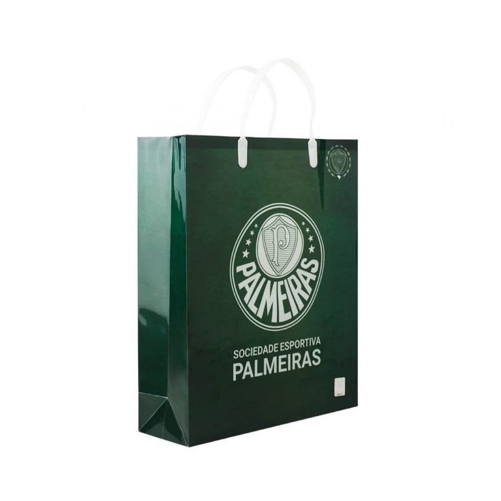 SACOLA PALMEIRAS PRESENTE E DATAS COMEMORATIVAS OFICIAL DO CLUBE ORIGINAL 33x9x27cm
