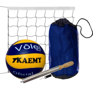 Kit Vôlei – Bola Vôlei, Rede, Bomba e Sacola Completa