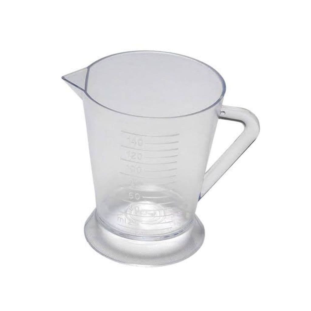 Caneca Graduada 150ml Copo Medidor Dosador para Tintura, Processos Químicos transparente