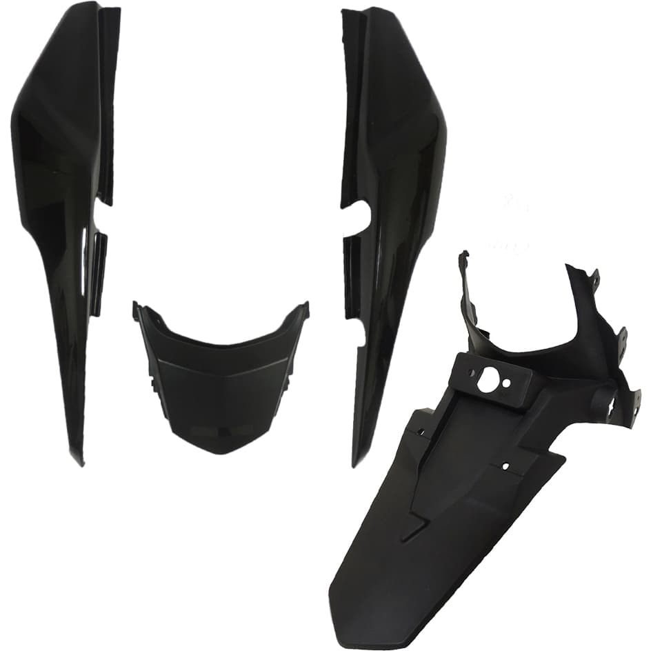 KIT CARENAGEM TRASEIRA FAN 125 2014 A 2017 RABETA TRASEIRA E PARALAMA TRASEIRO