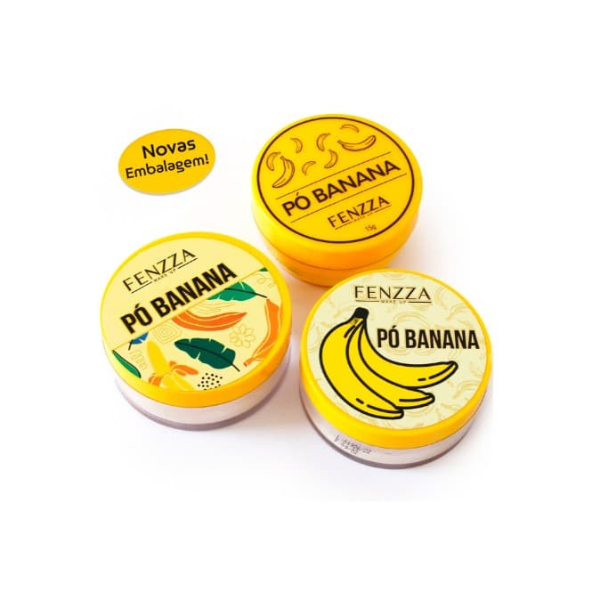 Pó Banana Fixador Translucido Fenzza Finalizador,Make Maquiagem Po Para Rosto