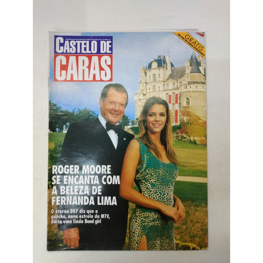 Revista Caras 360 Roger Moore Fernanda Lima Ano 2000 10405