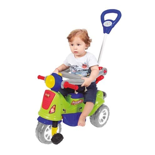 Triciclo Infantil Totoka Buzina Pedal Haste Maral Andadorl Carrinho De Passeio Motoquinha