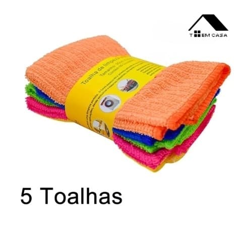 Pano Microfibra Automotiva Flanela Anti-risco 30x30 (5 Uni)