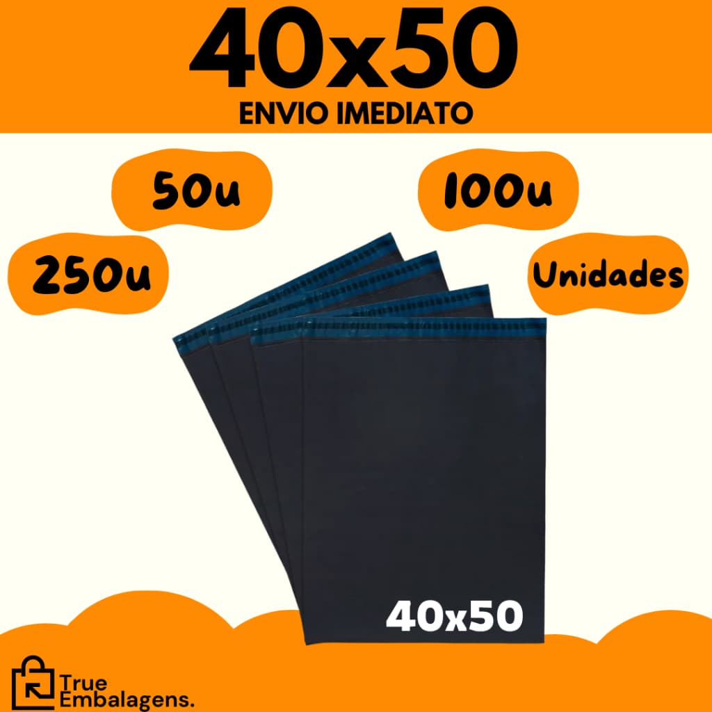 Envelope 40x50 Segurança Embalagem De Envio 40x50 Correios 50, 100 e 250 unidades