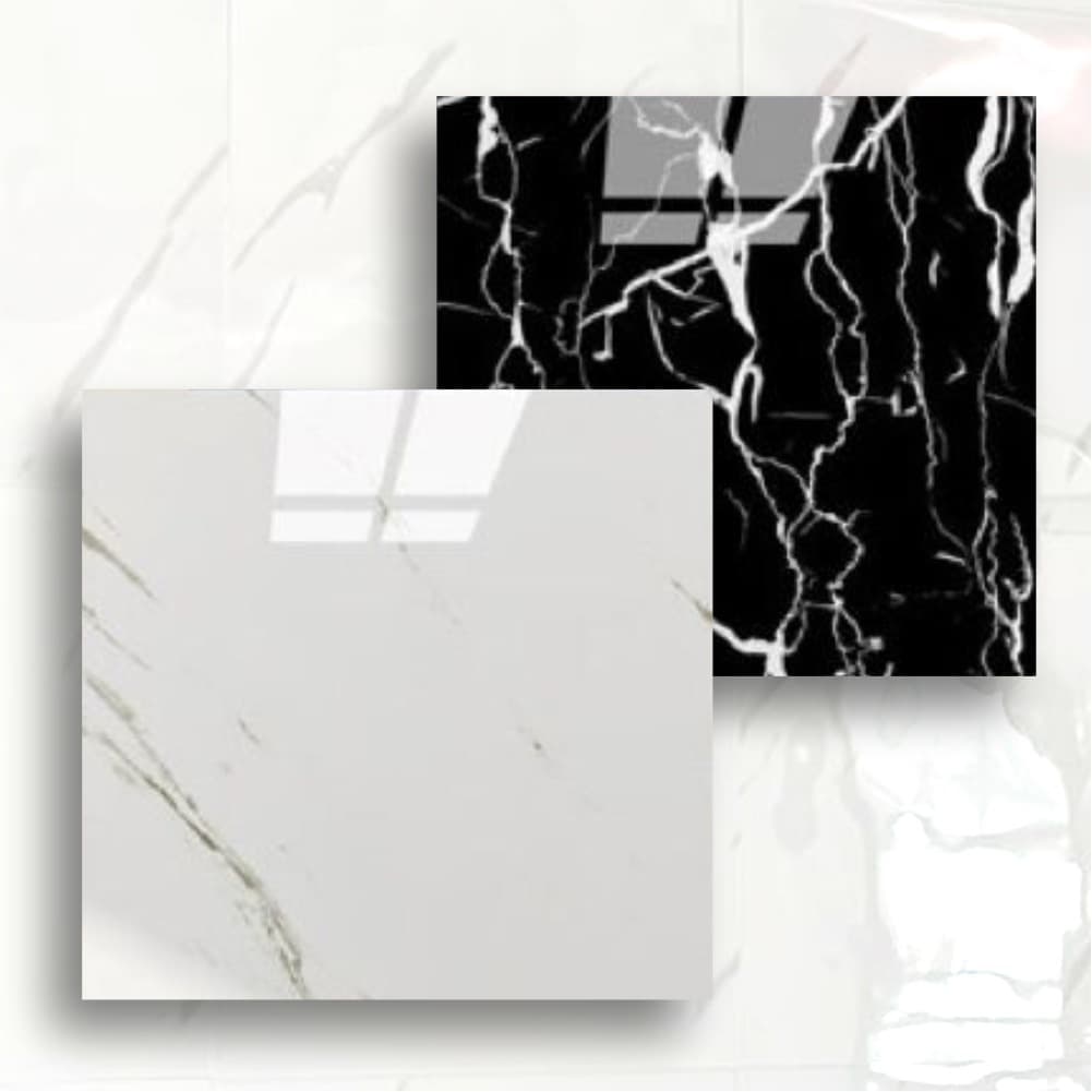 KIT COM 30 PLACAS MARMORE ADESIVAS ALTO BRILHO PAREDE E PISO