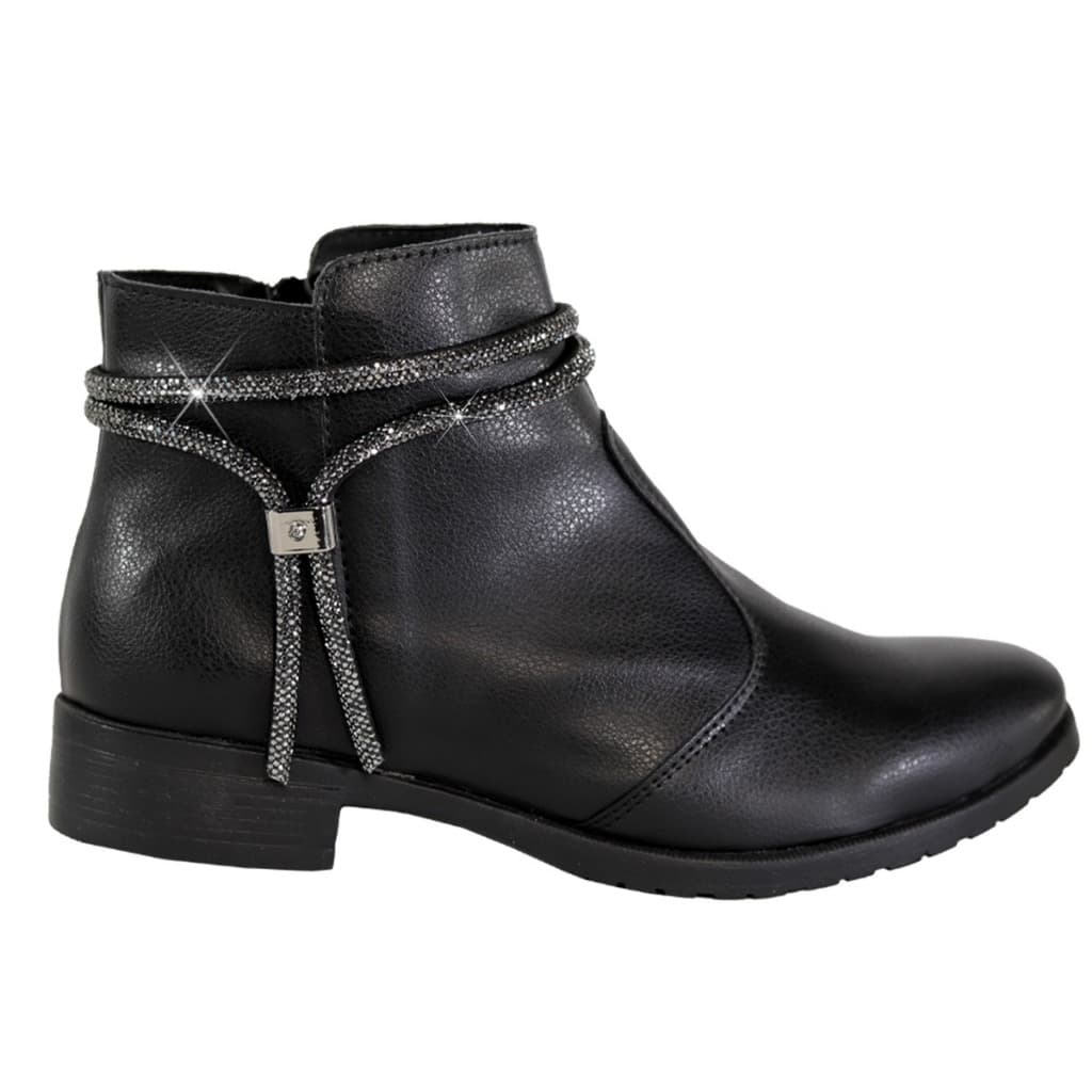 bota feminina cano baixo preta numeração grande especial 41/42/43