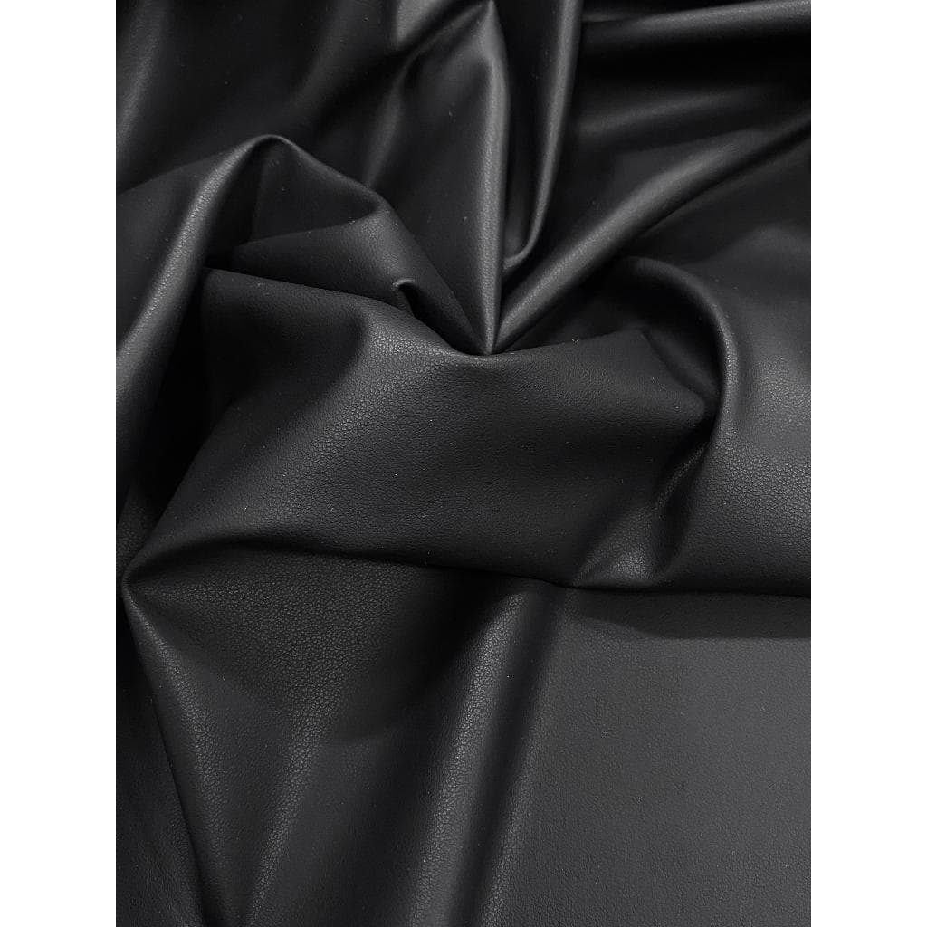 Tecido Couro Sintético Preto Corino Courino Couro Fake 1,00 metro (1,00 x 1,40)