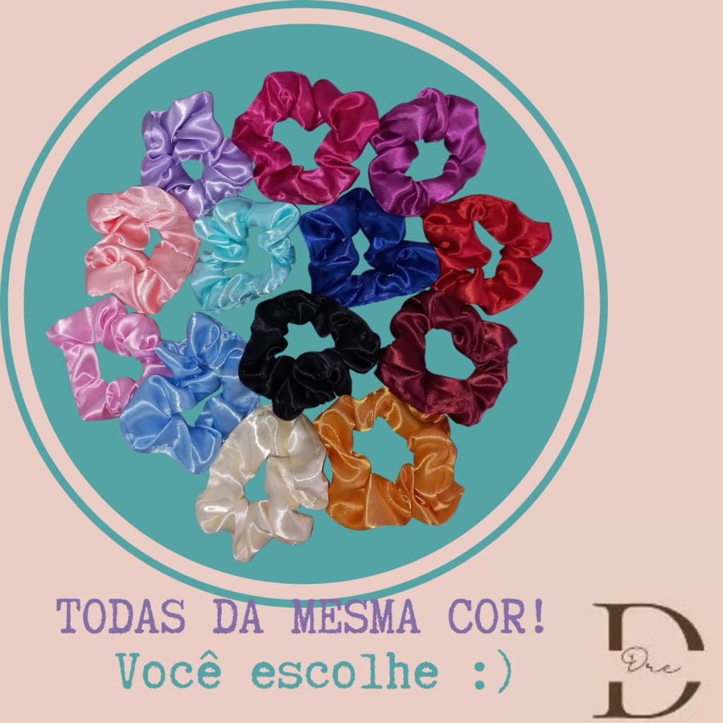 Xuxinha de Cetim Anti frizz para cabelo