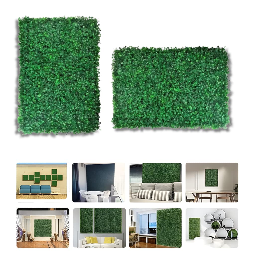 Kit 10/20/30 Placa Buchinho Grama Artificial Parede Muro Inglês Vertical Cheio