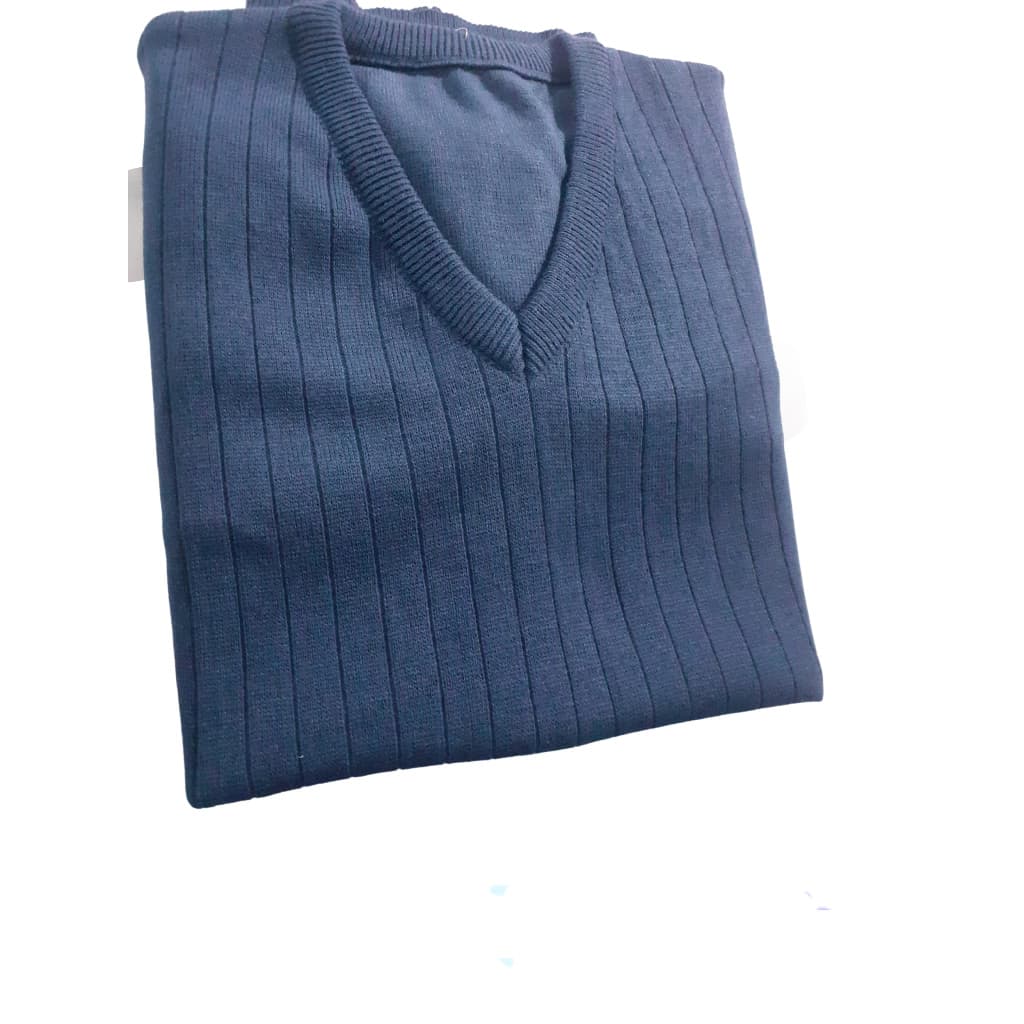 Colete / Pulôver de Lã Acrilico ( Azul Marinho )