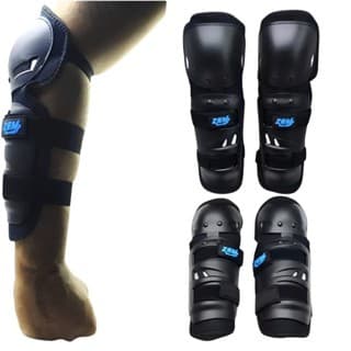 Joelheira e Cotoveleira Articulada Kit de Proteção 4 PÇ Moto Bike Trilha Skate