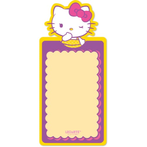 BLOCO ADESIVO ENVELOPE HELLO KITTY - BLISTER C/ 1 BLOCO 20F LEOARTE