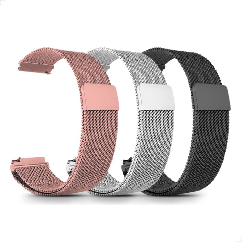 Pulseira p/ Relógio Inteligente Smartwatch Magnética Fecho Ajustável 20mm/22mm Com NF Envio Imediato