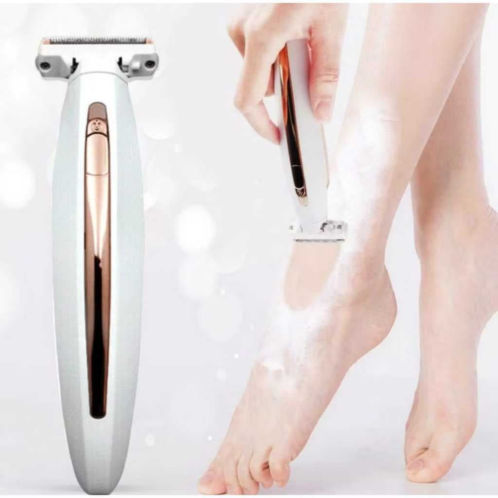 HYQ1835 Depilador Indolor Aparador Pelos Faciais Corporais Portátil Usb Led Cor Branco Voltagem Usb