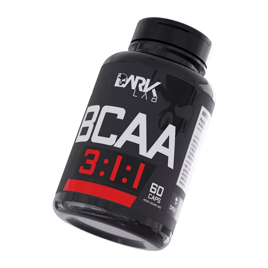 BCAA 3:1:1 60 Cápsulas Dark Lab - Energia e Manutenção Muscular