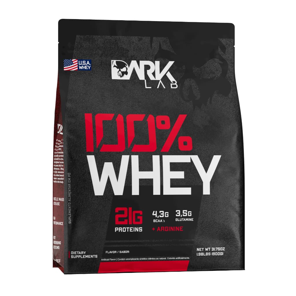 Whey Protein 100% Concentrado Refil 900g Dark Lab