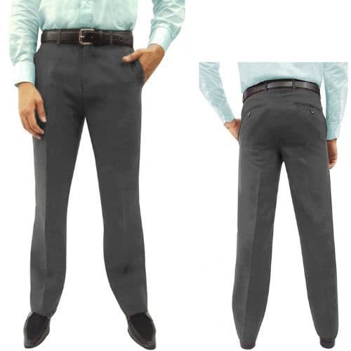 Calça Social Masculina tecido oxford 100% poliéster kit com 3 unidades - PROMOÇÃO