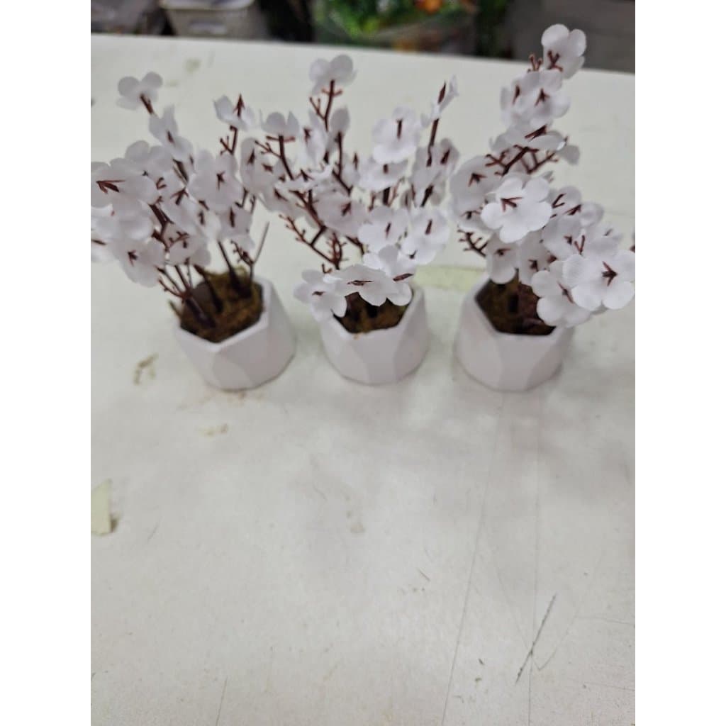 Kit c/ 3 arranjo vaso losango mini