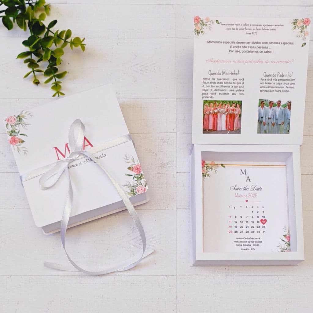 Caixa Convite para Padrinhos Modelo Gravata Caixa para Padrinho Simples