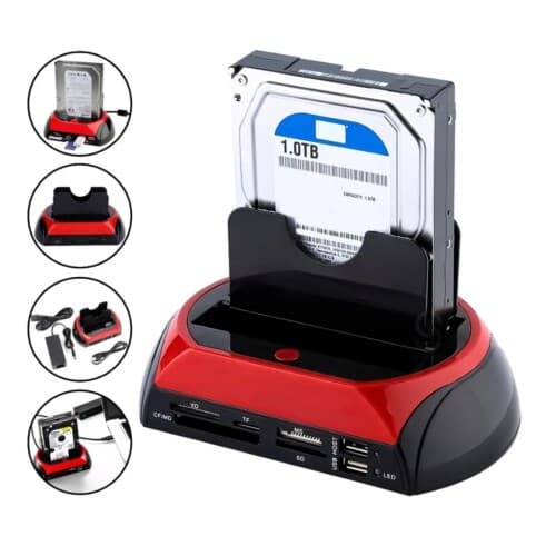 Dock Station P/ 2 Hd Sata 2,5'' E 3,5'' Usb E-sata Usb 2.0