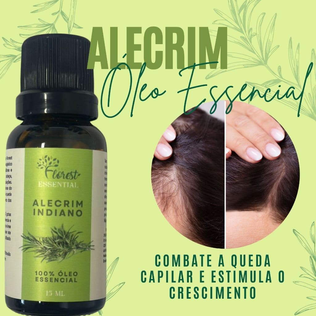 Óleo Essencial de Alecrim Indiano Florest Brasil 100% Puro