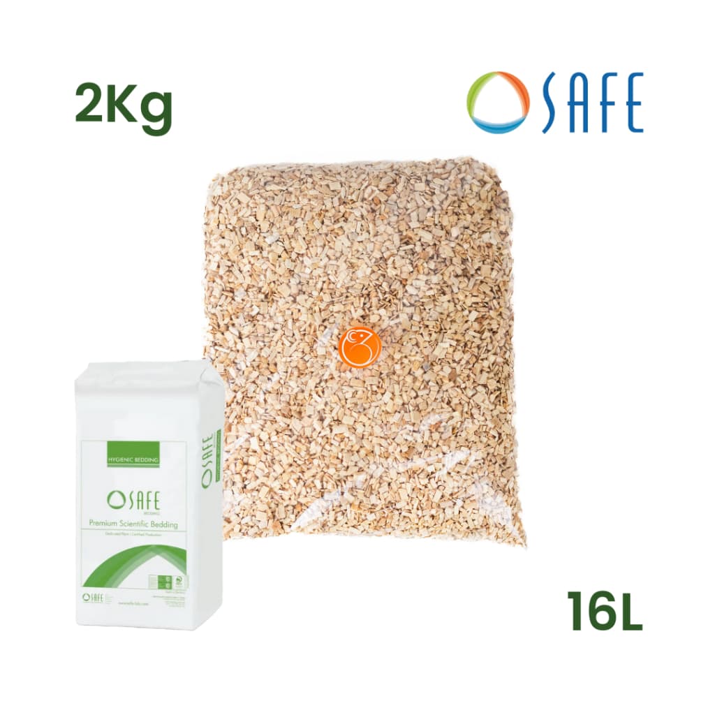 Substrato Lignocel 2kg (16L) para Lagartos Tartarugas Ratos Twister Roedores Répteis Aves