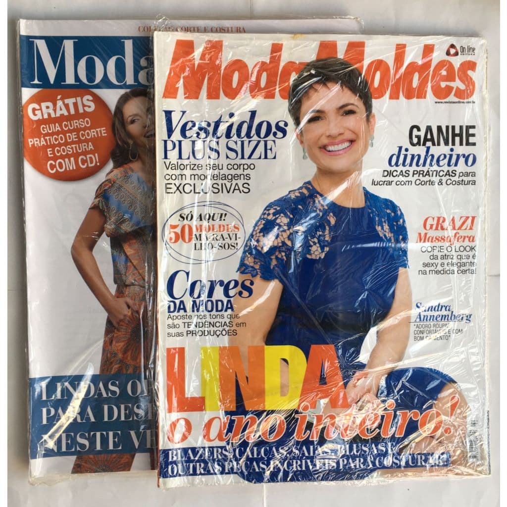 2 Revistas Moda Moldes e Moda Versátil